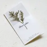 10Pcs Creative Dried Flowers Paper Envelope