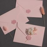 20Pcs Romantic Pink Envelopes with Paint Sticker – Vintage Floral Kraft Paper Envelopes for Letters & Gifts - Image 2