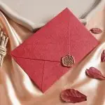 5Pcs Retro European Style Red Envelopes – Vintage Specialty Paper for Invitations & Letters