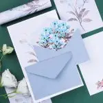 6PCS Flower Letter Paper and Envelope Set – Floral Stationery for Invitations & Notes