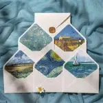 1PC Retro Oil Painting Envelope – Vintage Art Wallet Paper Gift Envelope