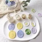 3D Embossed Flower Wax Seal Stamp – Copper Head - Image 2
