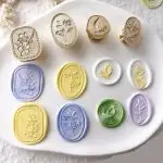 3D Embossed Flower Wax Seal Stamp – Copper Head