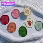 3D Embossed Flower Wax Seal Stamp – Copper Head - Image 5